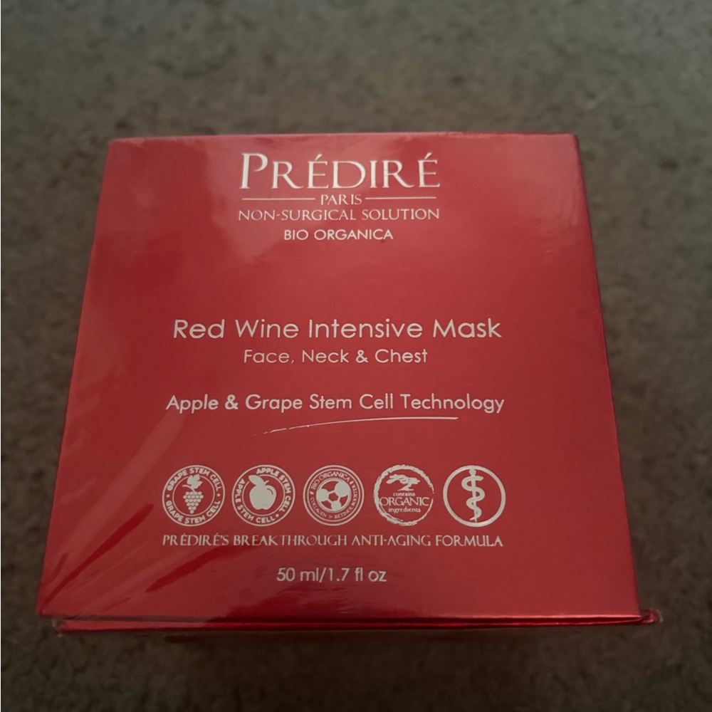 PREDIRE PARIS Red Wine Intensive Cream Face, Neck and Chest, 50ml Brand New